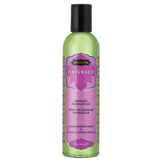 Kama Sutra Naturals Massage Oil-Island Passion Berry 8oz