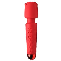 Load image into Gallery viewer, Bloomgasm Pleasure Rose 10x Silicone Wand with Rose Attachment
