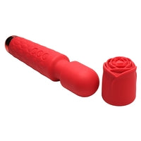 Load image into Gallery viewer, Bloomgasm Pleasure Rose 10x Silicone Wand with Rose Attachment
